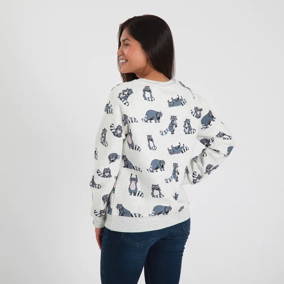 π¦ Raccoon Print Pullover Sweater Sweatshirt - Picture 10 of 11